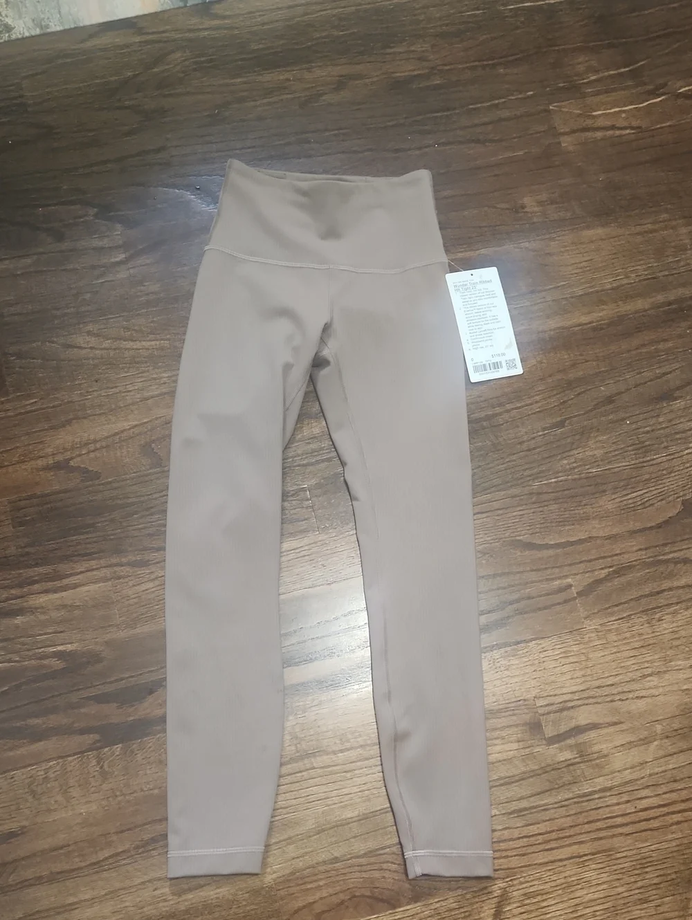 Lululemon Wunder Train Ribbed HR Size 0 NWT